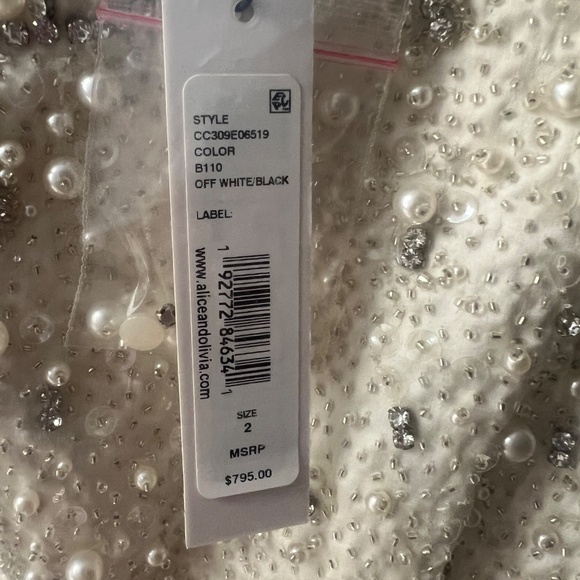 Alice + Olivia TRUE EMBELLISHED BODICE MINI DRESS - Picture 5 of 5